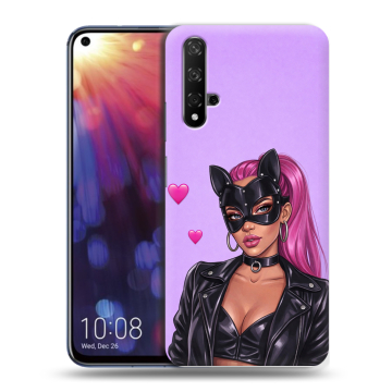 Силиконовый чехол на Huawei Nova 5T с принтом женский Силиконовый чехол на Huawei Nova 5T с принтом женский