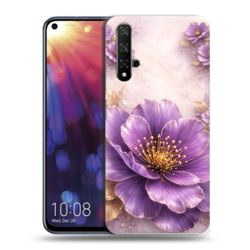 Силиконовый чехол на Huawei Nova 5T с принтом женский