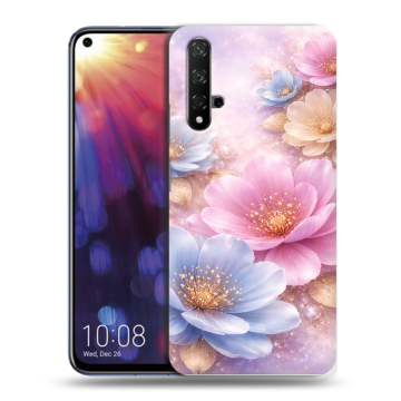 Силиконовый чехол на Huawei Nova 5T с принтом женский
