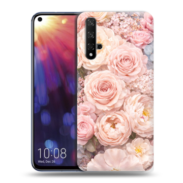 Силиконовый чехол на Huawei Nova 5T с принтом женский