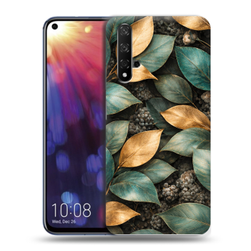 Силиконовый чехол на Huawei Nova 5T с принтом женский