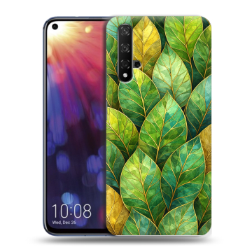 Силиконовый чехол на Huawei Nova 5T с принтом женский