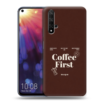 Силиконовый чехол на Huawei Nova 5T с принтом женский