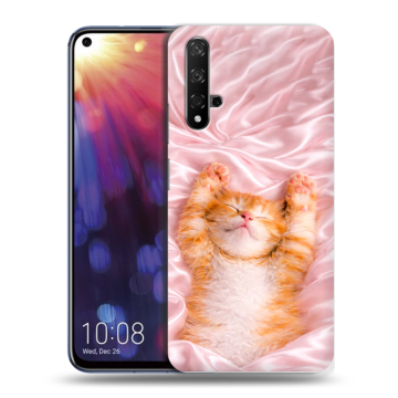 Силиконовый чехол на Huawei Nova 5T с принтом женский