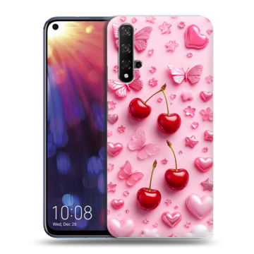 Силиконовый чехол на Huawei Nova 5T с принтом для девочек
