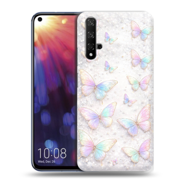 Силиконовый чехол на Huawei Nova 5T с принтом женский