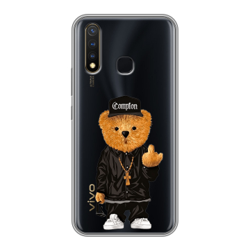 Силиконовый чехол на Vivo Y19 с принтом Мишка