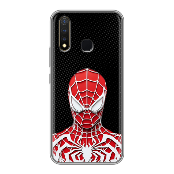 Силиконовый чехол на Vivo Y19 с принтом человек паук spiderman