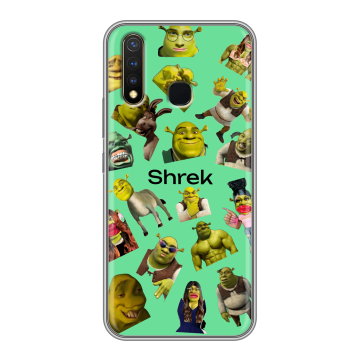 Силиконовый чехол на Vivo Y19 с принтом Шрек Shrek Силиконовый чехол на Vivo Y19 с принтом Шрек Shrek