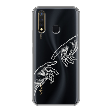 Силиконовый чехол на Vivo Y19 с принтом Сотворение мира Силиконовый чехол на Vivo Y19 с принтом Сотворение мира
