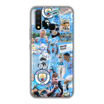 Силиконовый чехол на Vivo Y19 с принтом Man City Манчестер Сити Силиконовый чехол на Vivo Y19 с принтом Man City Манчестер Сити