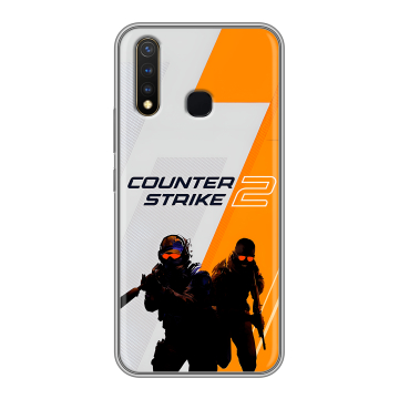 Силиконовый чехол на Vivo Y19 с принтом Counter Strike