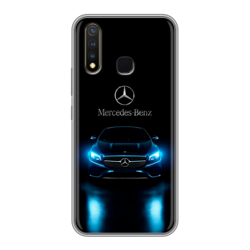Силиконовый чехол на Vivo Y19 с принтом Mercedes Мерседес