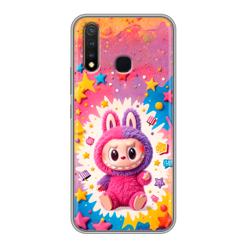Силиконовый чехол на Vivo Y19 с принтом Labubu Лабубу