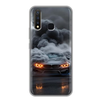 Силиконовый чехол на Vivo Y19 с принтом BMW БМВ