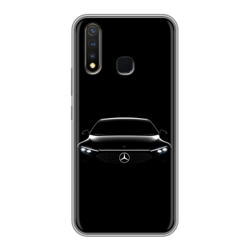 Силиконовый чехол на Vivo Y19 с принтом Mercedes Мерседес