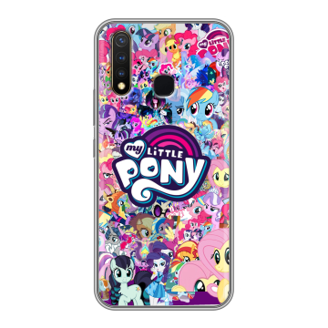 Силиконовый чехол на Vivo Y19 с принтом My little pony Дружба чудо