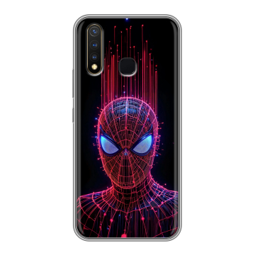 Силиконовый чехол на Vivo Y19 с принтом Spiderman Человек паук