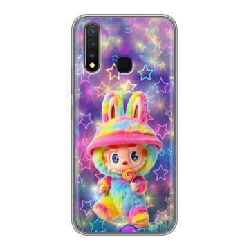 Силиконовый чехол на Vivo Y19 с принтом Labubu Лабубу