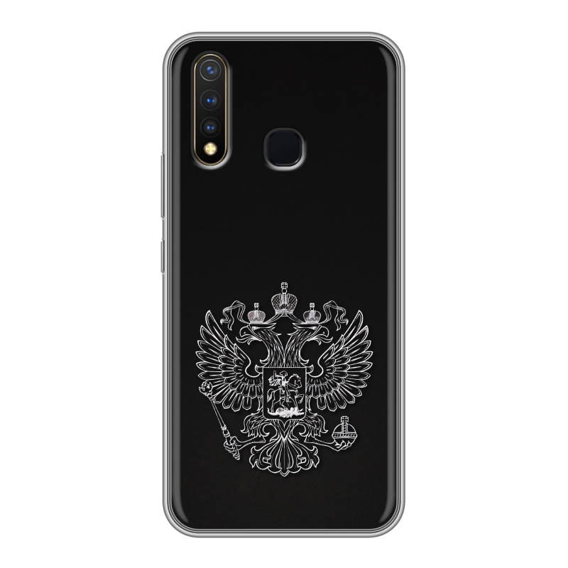 Силиконовый чехол на Vivo Y19 с принтом Герб России Силиконовый чехол на Vivo Y19 с принтом Герб России