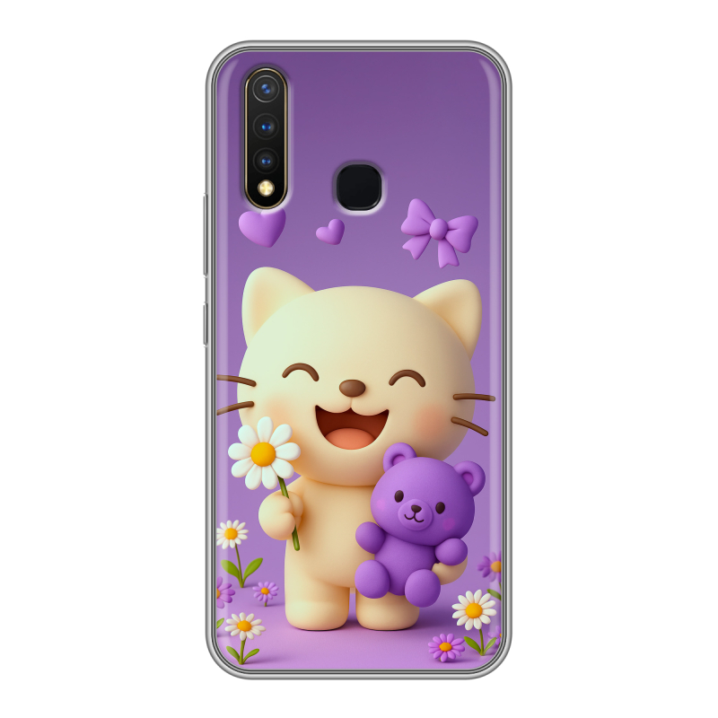 Силиконовый чехол на Vivo Y19 с принтом для девочек Силиконовый чехол на Vivo Y19 с принтом для девочек