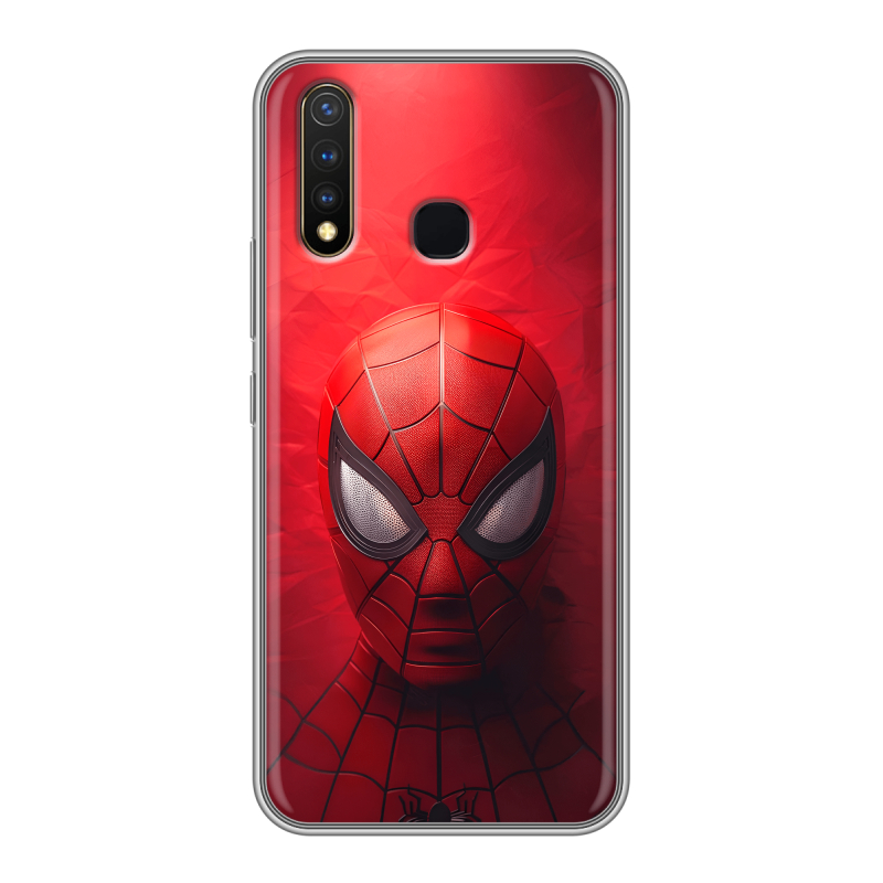Силиконовый чехол на Vivo Y19 с принтом Spiderman Человек паук Силиконовый чехол на Vivo Y19 с принтом Spiderman Человек паук