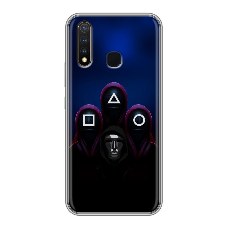 Силиконовый чехол на Vivo Y19 с принтом Игра Кальмара Силиконовый чехол на Vivo Y19 с принтом Игра Кальмара