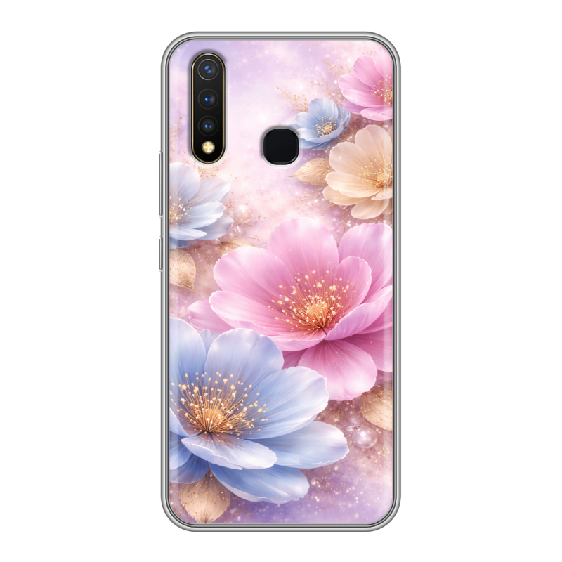 Силиконовый чехол на Vivo Y19 с принтом женский Силиконовый чехол на Vivo Y19 с принтом женский