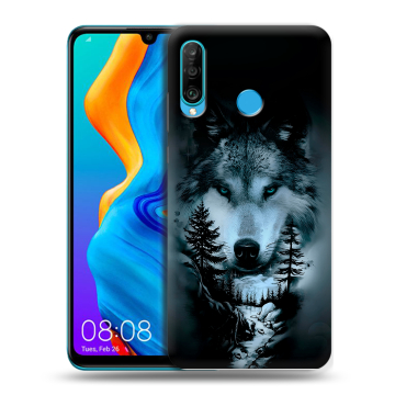 Силиконовый чехол на Huawei Honor 20S с принтом Лесной волк