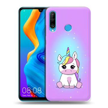Силиконовый чехол на Huawei Honor 20S с принтом Единорог