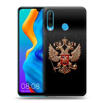 Силиконовый чехол на Huawei Honor 20S с принтом Герб России