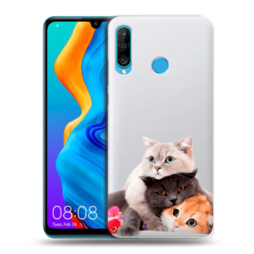 Силиконовый чехол на Huawei Honor 20S с принтом Кошки