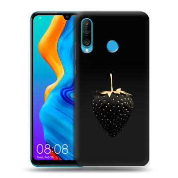 Силиконовый чехол на Huawei Honor 20S с принтом Черная клубника