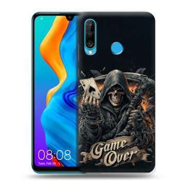 Силиконовый чехол на Huawei Honor 20S с принтом Скелет карты