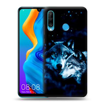 Силиконовый чехол на Huawei Honor 20S с принтом Волки