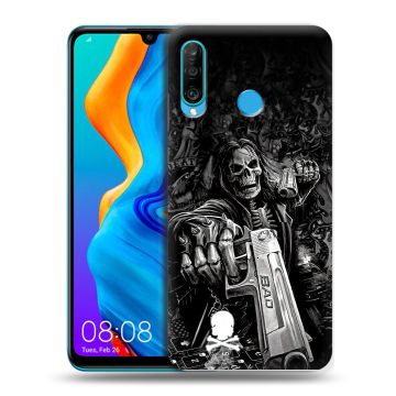 Силиконовый чехол на Huawei Honor 20S с принтом Скелет
