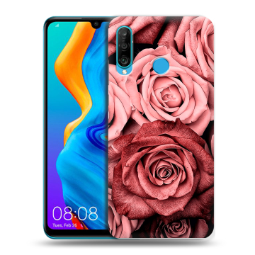 Силиконовый чехол на Huawei Honor 20S с принтом Цветы розы
