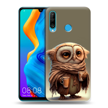 Силиконовый чехол на Huawei Honor 20S с принтом Сова