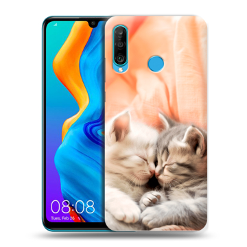 Силиконовый чехол на Huawei Honor 20S с принтом Котята