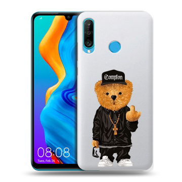 Силиконовый чехол на Huawei Honor 20S с принтом Мишка