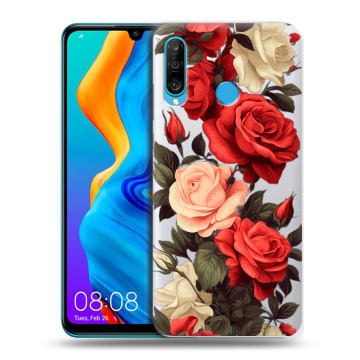 Силиконовый чехол на Huawei Honor 20S с принтом Розы