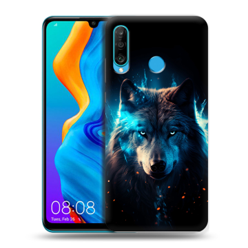 Силиконовый чехол на Huawei Honor 20S с принтом Волк ночной Силиконовый чехол на Huawei Honor 20S с принтом Волк ночной