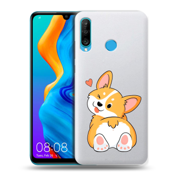 Силиконовый чехол на Huawei Honor 20S с принтом Корги