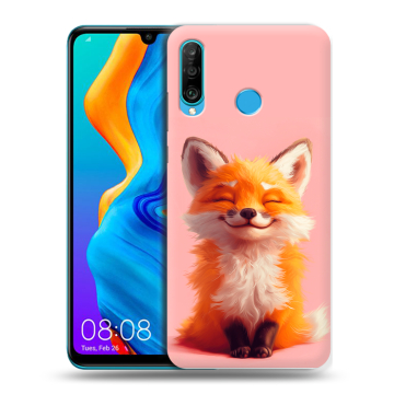 Силиконовый чехол на Huawei Honor 20S с принтом милая лиса