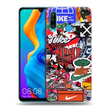 Силиконовый чехол на Huawei Honor 20S с принтом Найк Nike яркий