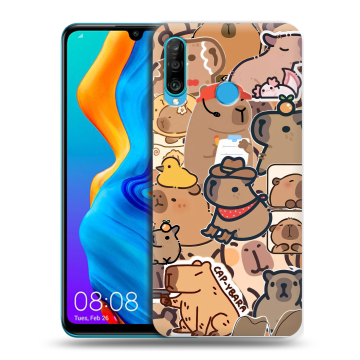 Силиконовый чехол на Huawei Honor 20S с принтом капибара