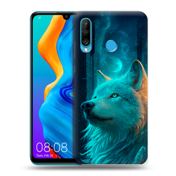 Силиконовый чехол на Huawei Honor 20S с принтом бабочки саккура