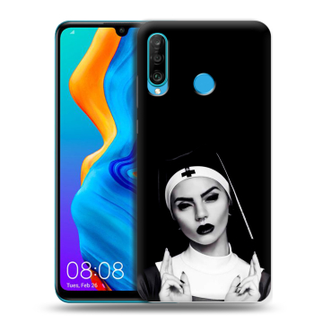 Силиконовый чехол на Huawei Honor 20S с принтом монашка