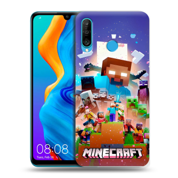 Силиконовый чехол на Huawei Honor 20S с принтом Майнкрафт Minecraft Силиконовый чехол на Huawei Honor 20S с принтом Майнкрафт Minecraft