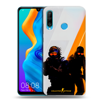 Силиконовый чехол на Huawei Honor 20S с принтом Контер страйк Counter strike